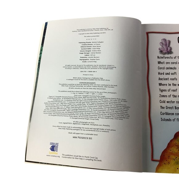 100 Facts Coral Reef Paperback Book Bundle Miles Kelly Children’s Educational Bo - Picture 4 of 9